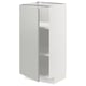 METOD Mobile base con ripiani, bianco/Havstorp grigio chiaro, 40x37 cm