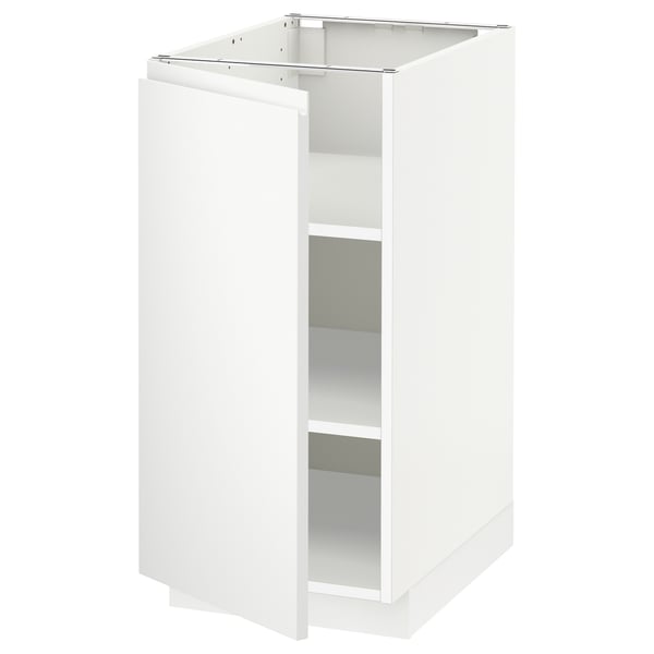 METOD Mobile base con ripiani, bianco/Voxtorp bianco opaco, 40x60 cm