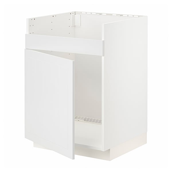 METOD Mobile base per lavello 1vas HAVSEN, bianco/Stensund bianco, 60x60 cm
