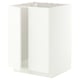 METOD Mobile base per lavello + 2 ante, bianco/Aspudden bianco opaco, 60x60 cm