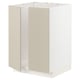 METOD Mobile base per lavello + 2 ante, bianco/Havstorp beige, 60x60 cm