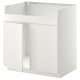 METOD Mobile base per lavello 2vas HAVSEN, bianco/Veddinge bianco, 80x60 cm