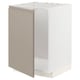 METOD Mobile base per lavello, bianco/Upplöv beige scuro opaco, 60x60 cm