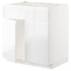 METOD Mobile lavello 2 ante/frontale, bianco/Voxtorp lucido/bianco, 80x60 cm