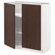METOD Mobile/ripiano/2 ante, bianco/Sinarp marrone, 80x37 cm