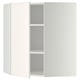 METOD Pensile angolare con ripiani, bianco/Veddinge bianco, 68x80 cm