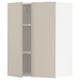 METOD Pensile con ripiani/2 ante, bianco/Havstorp beige, 60x80 cm