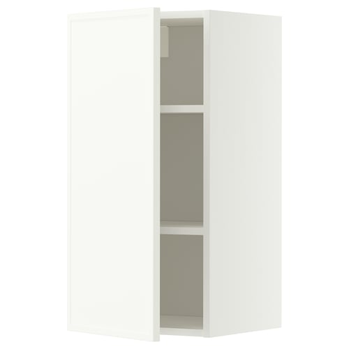 METOD Pensile con ripiani, bianco/Aspudden bianco opaco, 40x80 cm