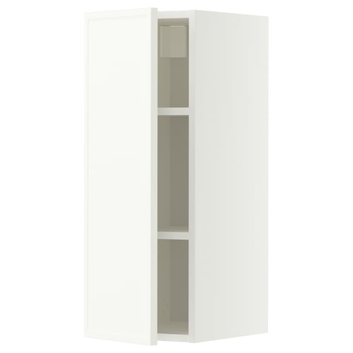 METOD Pensile con ripiani, bianco/Aspudden bianco opaco, 30x80 cm