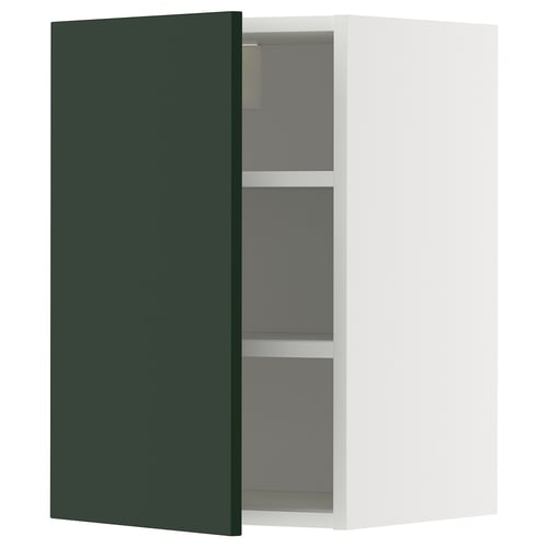 METOD Pensile con ripiani, bianco/Havstorp verde intenso, 40x60 cm