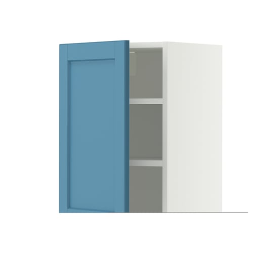 METOD Pensile con ripiani, bianco/Lerhyttan blu, 40x60 cm