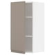 METOD Pensile con ripiani, bianco/Upplöv beige scuro opaco, 40x80 cm