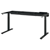 MITTZON Base per scrivania, nero, 120/140/160x80 cm