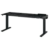 MITTZON Base scrivania altezza regolabile, elettrico/nero, 120/140/160x60 cm