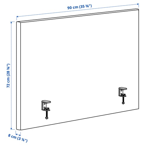 MITTZON Schermo acustico per scrivania, Gunnared beige, 90x72 cm