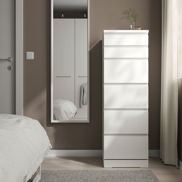 NISSEDAL Specchio, bianco, 40x150 cm