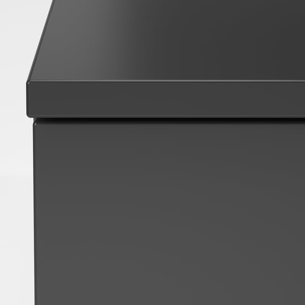 NORDLI Cassettiera con 2 cassetti, antracite, 40x99 cm