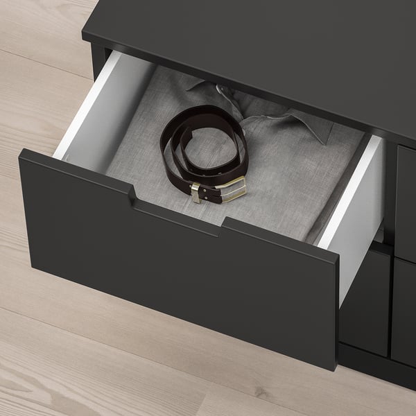 NORDLI Cassettiera con 6 cassetti, antracite, 120x54 cm