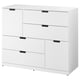 NORDLI Cassettiera con 6 cassetti, bianco, 120x99 cm