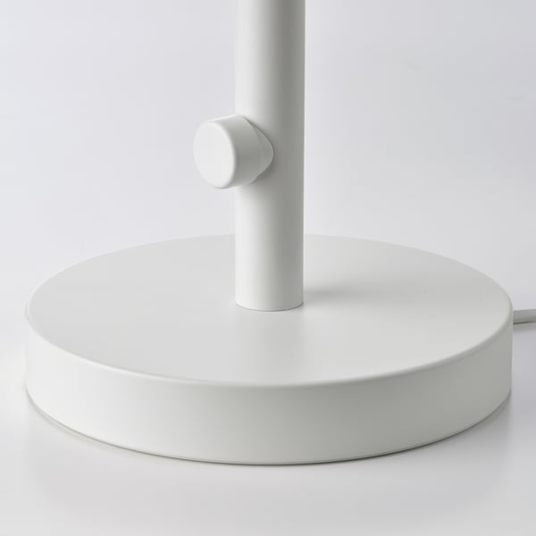 NYMÅNE Lampada da tavolo, bianco, 33 cm