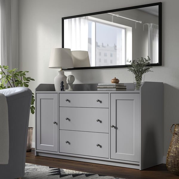 NYPONBUSKE Specchio, nero, 65x135 cm