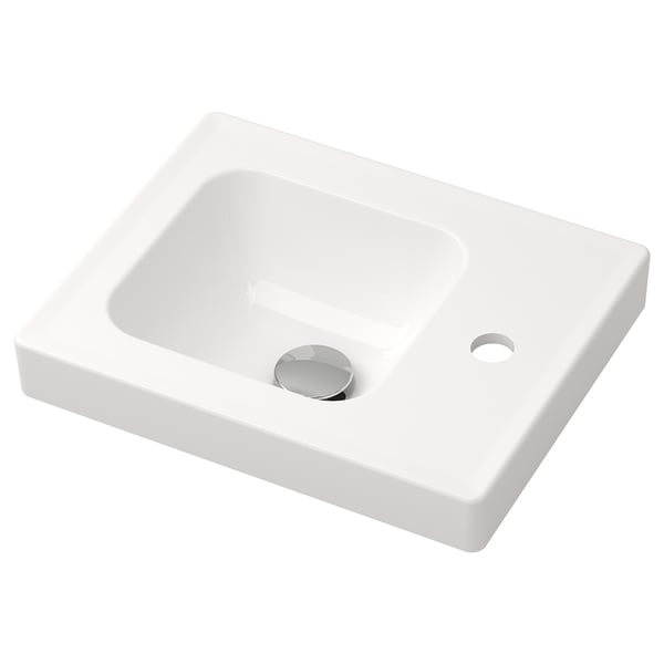 ORRSJÖN Lavabo, bianco, 42x34 cm