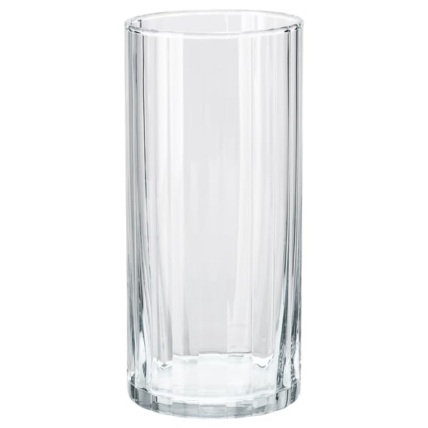 PÄRLGLADA Vaso, vetro trasparente, 18 cm