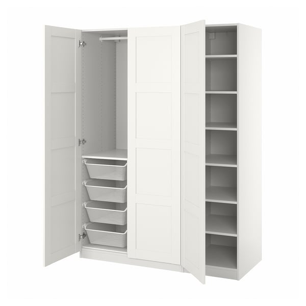 PAX / BERGSBO Guardaroba, bianco/bianco, 150x60x201 cm