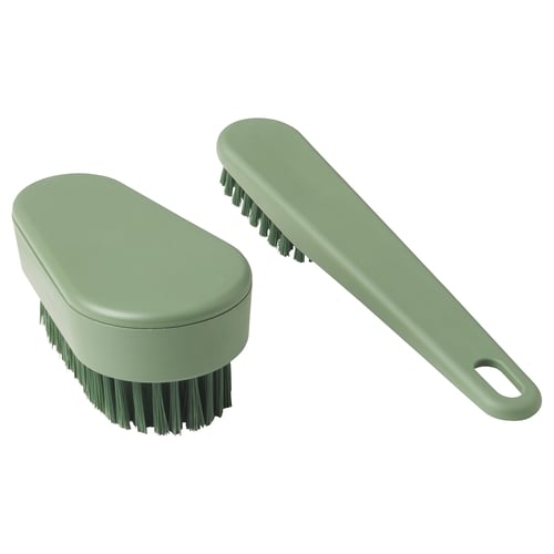 PEPPRIG Set di 2 spazzole, verde
