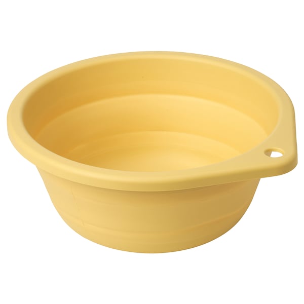 PEPPRIG Vaschetta, pieghevole/giallo, 27 cm