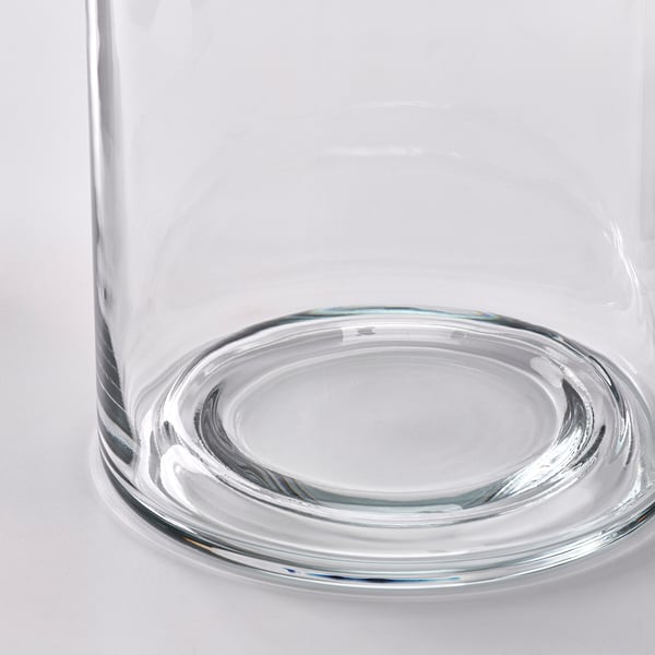 PILFINK Set di 2 candelieri, vetro trasparente