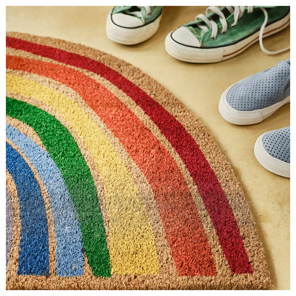 PILLEMARK Zerbino, da interno, arcobaleno, 50x90 cm