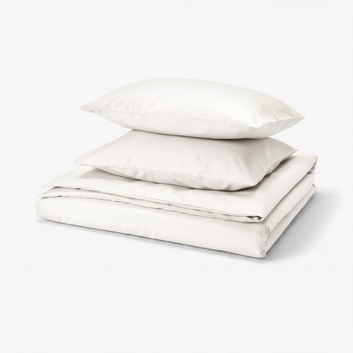 PILTANDVINGE Copripiumino e 2 federe, bianco, 240x220/50x60 cm