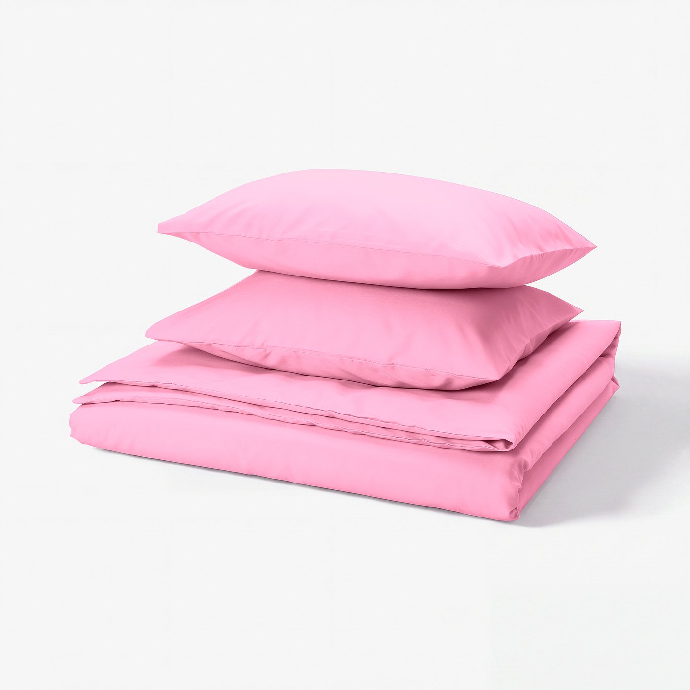 PILTANDVINGE Copripiumino e 2 federe, rosa, 240x220/50x60 cm