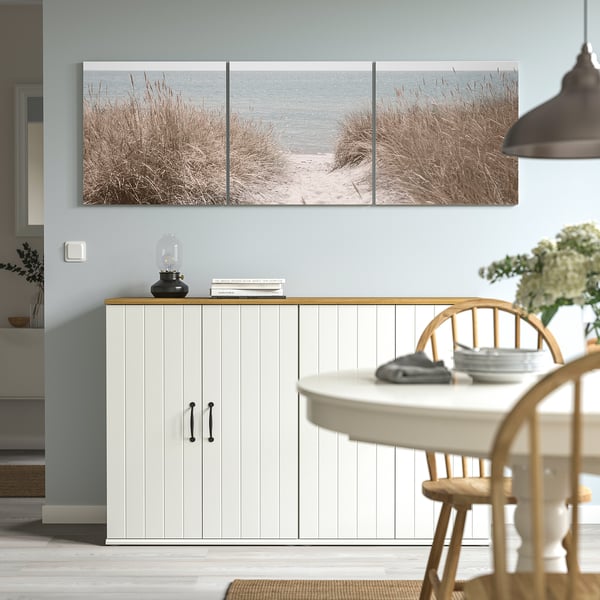 PJÄTTERYD Canvas, dune di sabbia Svezia, 56x56 cm
