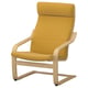 POÄNG Poltrona, rovere/Kelinge giallo scuro