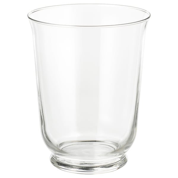 POMP Vaso/lanterna, vetro trasparente, 18 cm