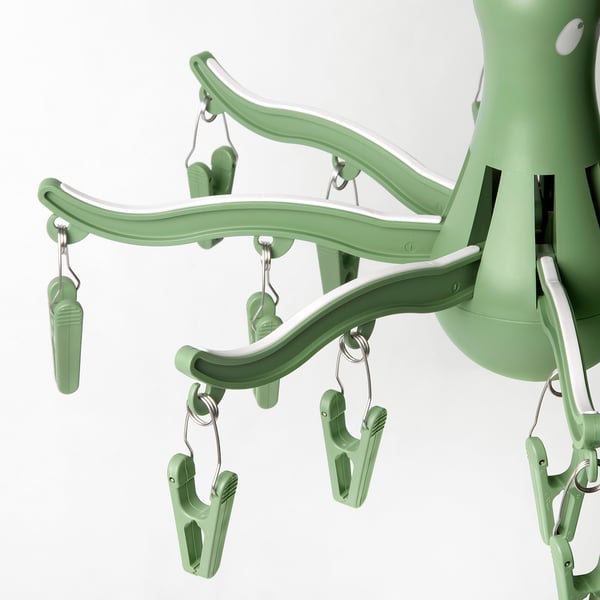 PRESSA Stendibiancheria con 16 mollette, verde