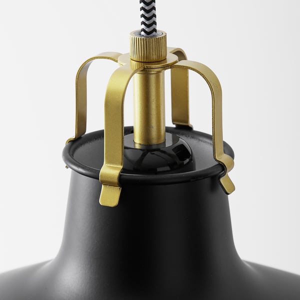 RANARP Lampada a sospensione, nero, 38 cm