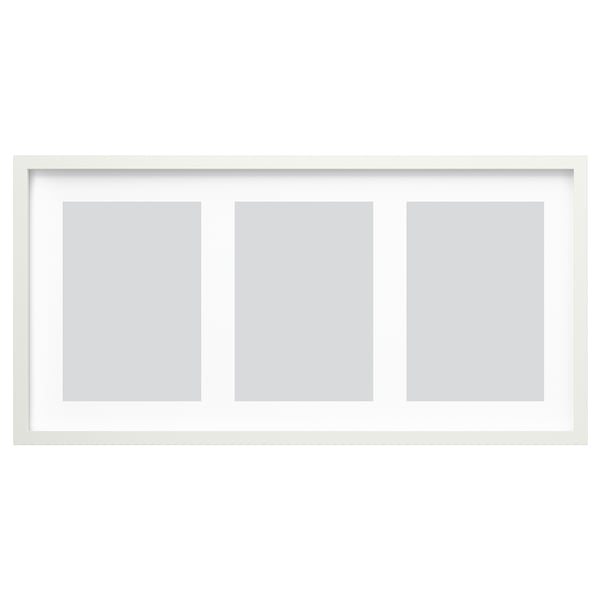 RÖDALM Cornice per 3 immagini, bianco, 81x40 cm