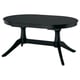 ROSENTORP Tavolo allungabile, nero, 160/215x110 cm