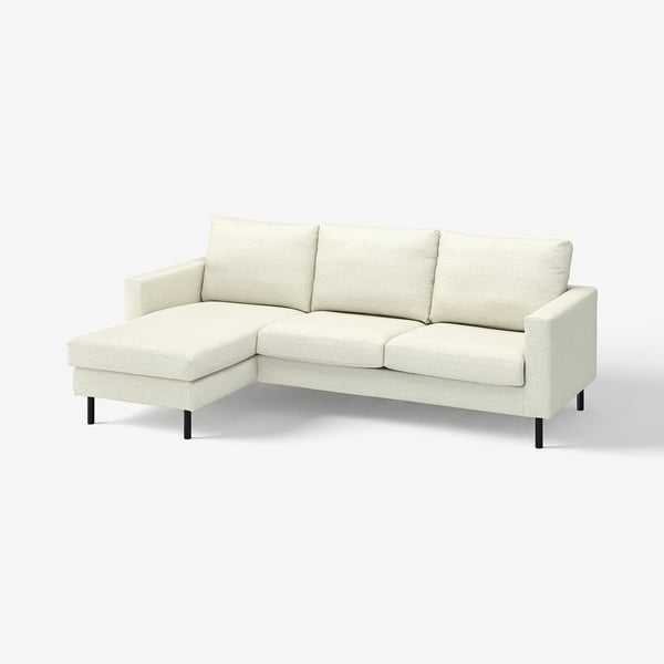 SALTSJÖBADEN Divano a 3 posti con chaise-longue, Gunnared beige