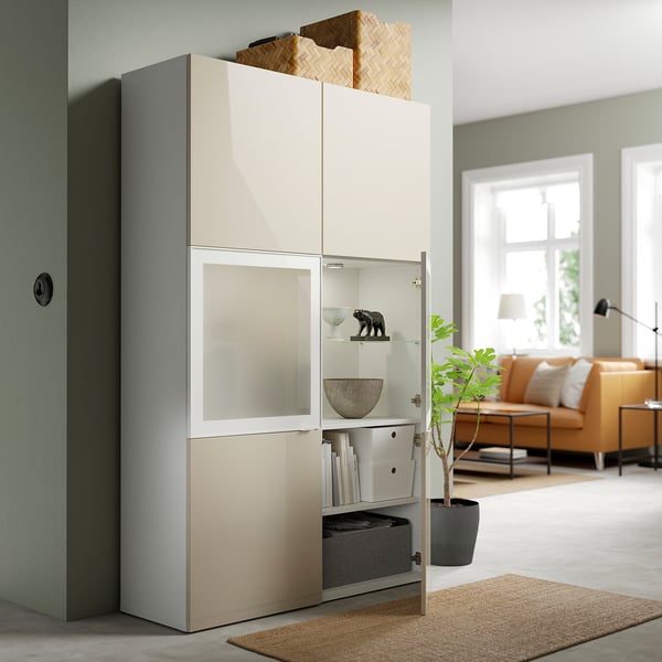SELSVIKEN Anta, lucido beige, 60x64 cm