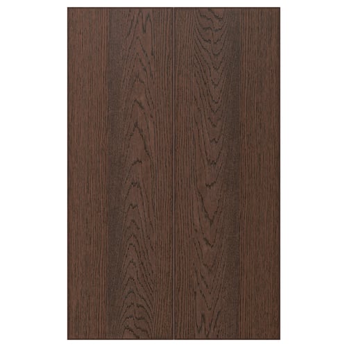 SINARP Set 2 ante per mobile base angolare, marrone, 25x80 cm