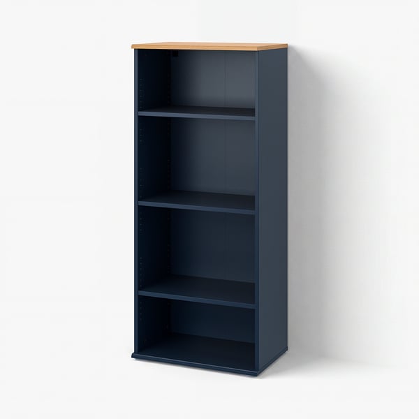 SKRUVBY Libreria, blu-nero, 60x140 cm