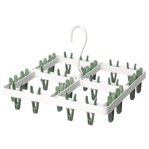 SLIBB Stendibiancheria con 24 mollette, verde