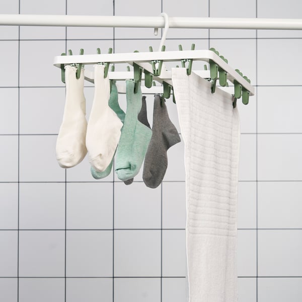 SLIBB Stendibiancheria con 24 mollette, verde
