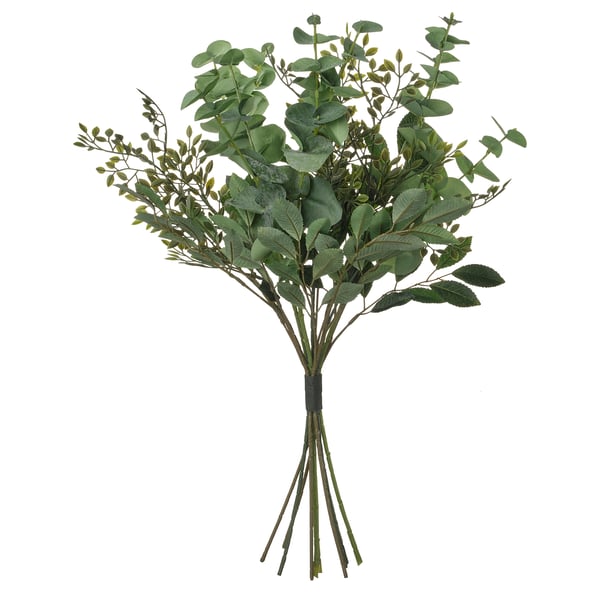 SMYCKA Bouquet artificiale, da interno/esterno eucalipto/verde, 60 cm