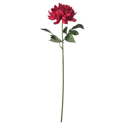 SMYCKA Fiore artificiale, da interno/esterno Dalia/rosso, 67 cm