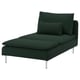 SÖDERHAMN Chaise-longue, Tallmyra verde scuro